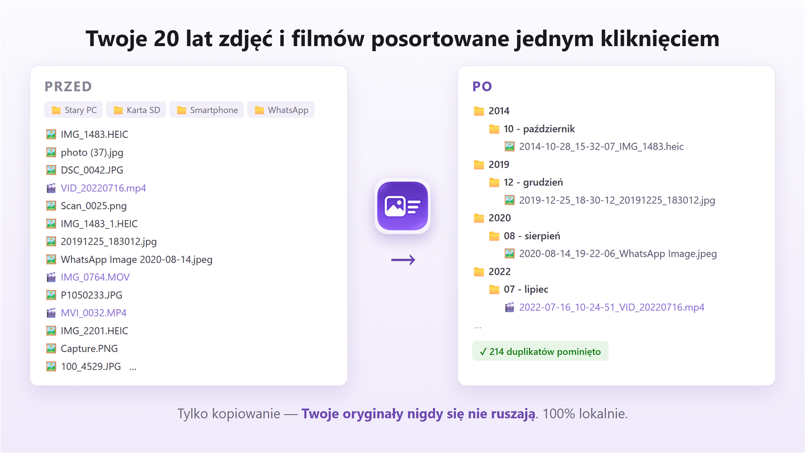 PicsOrder — 20 lat zdjęć posortowanych jednym kliknięciem